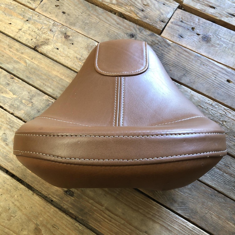 Indian Scout rider's solo seat - desert tan